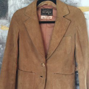 Vintage 70's Arbitro Suede Leather Blazer (damage)